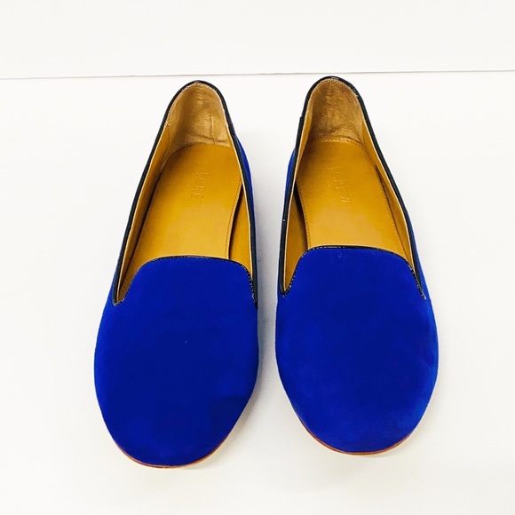 J. Crew Cora Blue Suede Loafers - Picture 4 of 8